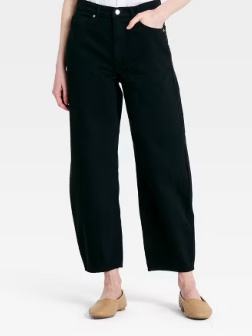 NWT Women's Universal Thread Size 14 High-Rise Easy Barrel Ankle Jeans